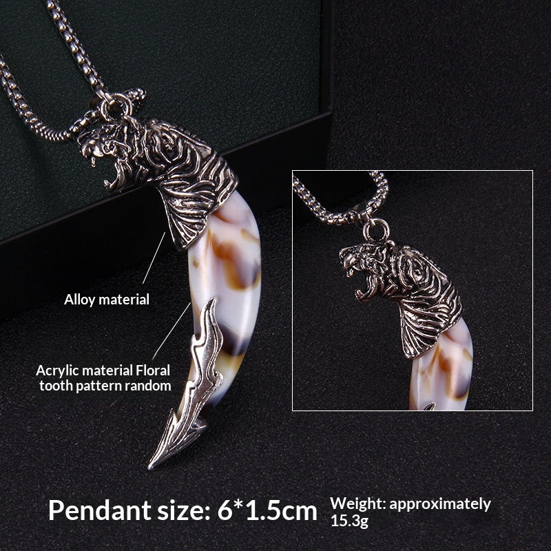 Bold Wolf Tooth & Dragon Head Necklace – Stainless Steel Statement Jewelry

Masculine / Gothic