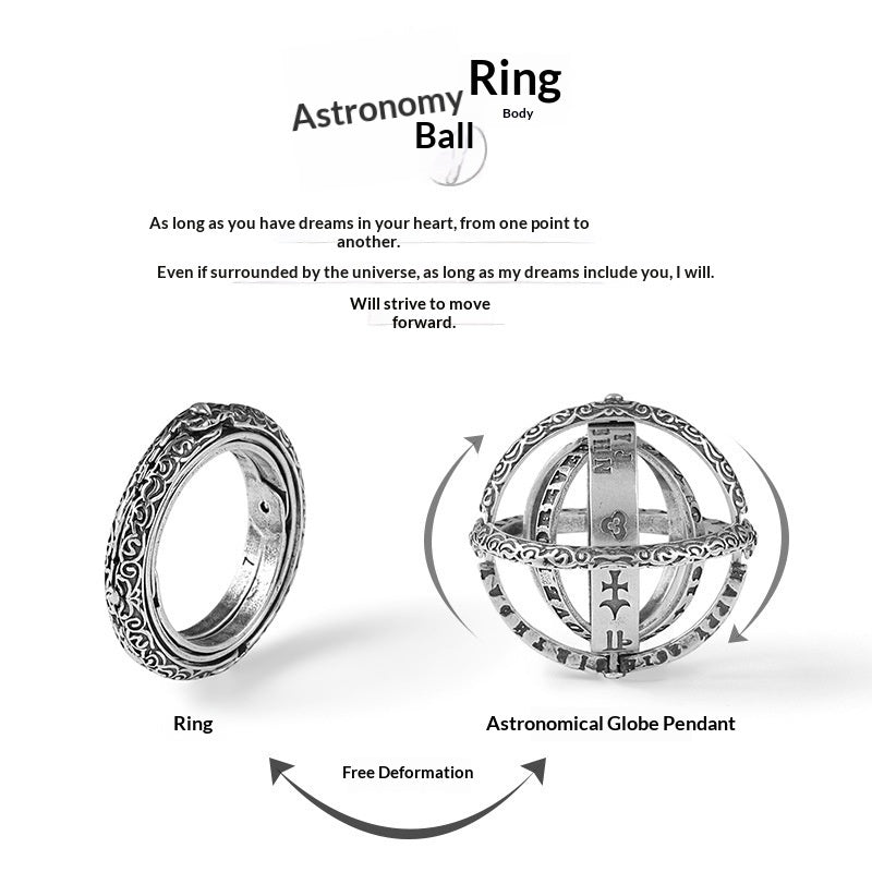Men’s Transforming Astronomical Globe Ring – Trendy Student Statement Jewelry

Trendy & Youth-Focused