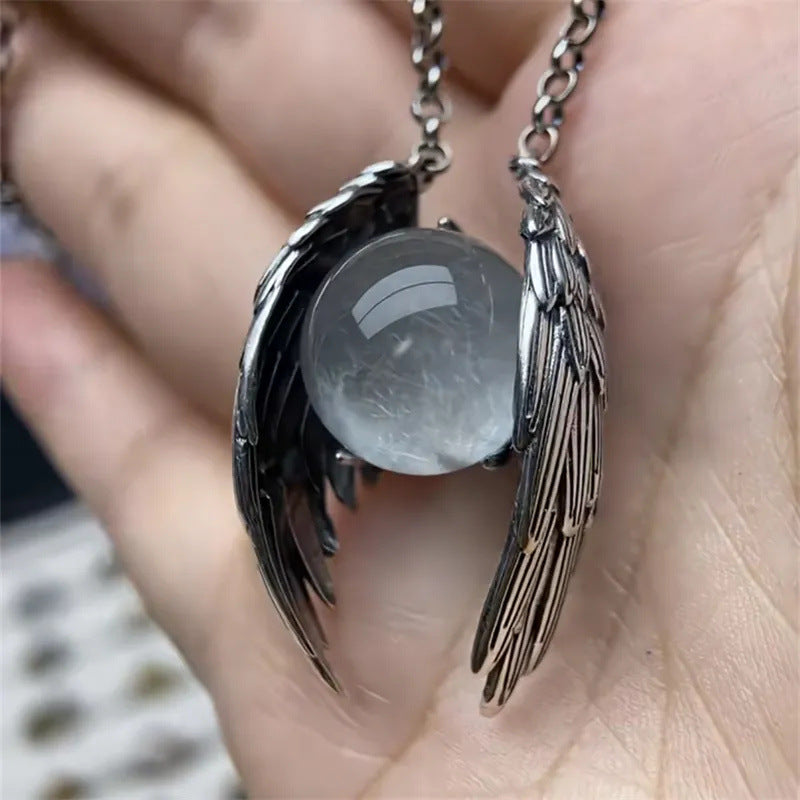Vintage Ghost Wing Crystal Necklace – Fantasy Gothic Jewelry

Short & Clean