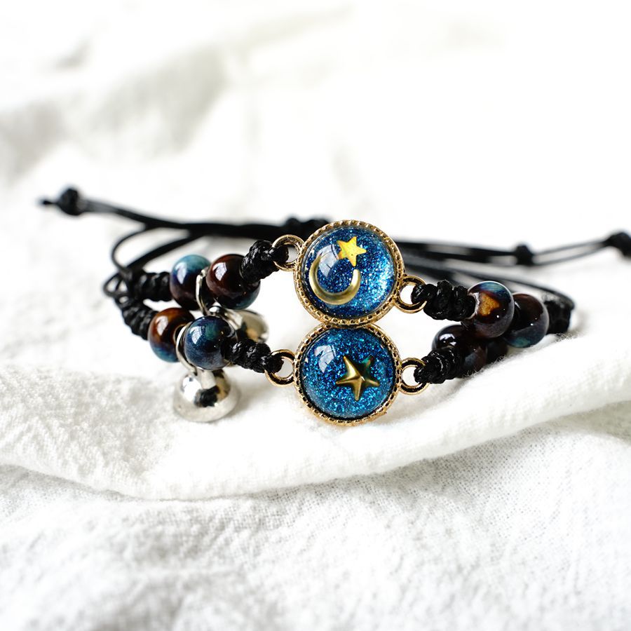 Stars Moon & Planet Bracelet – Celestial Jewelry with Magnetic Clasp

Trendy / Everyday Wear